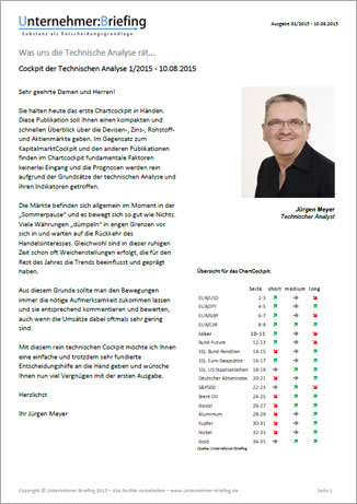 Cockpit der Technischen Analyse - Leseprobe